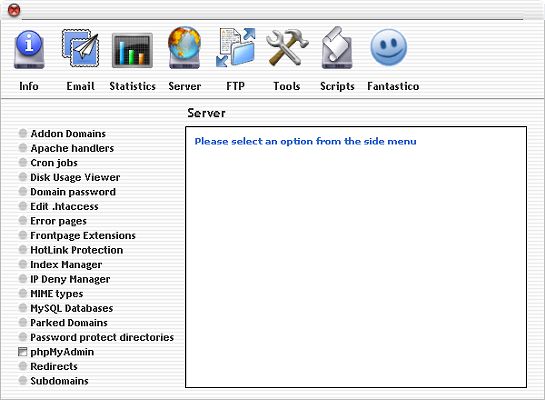 CPanel Screenshot